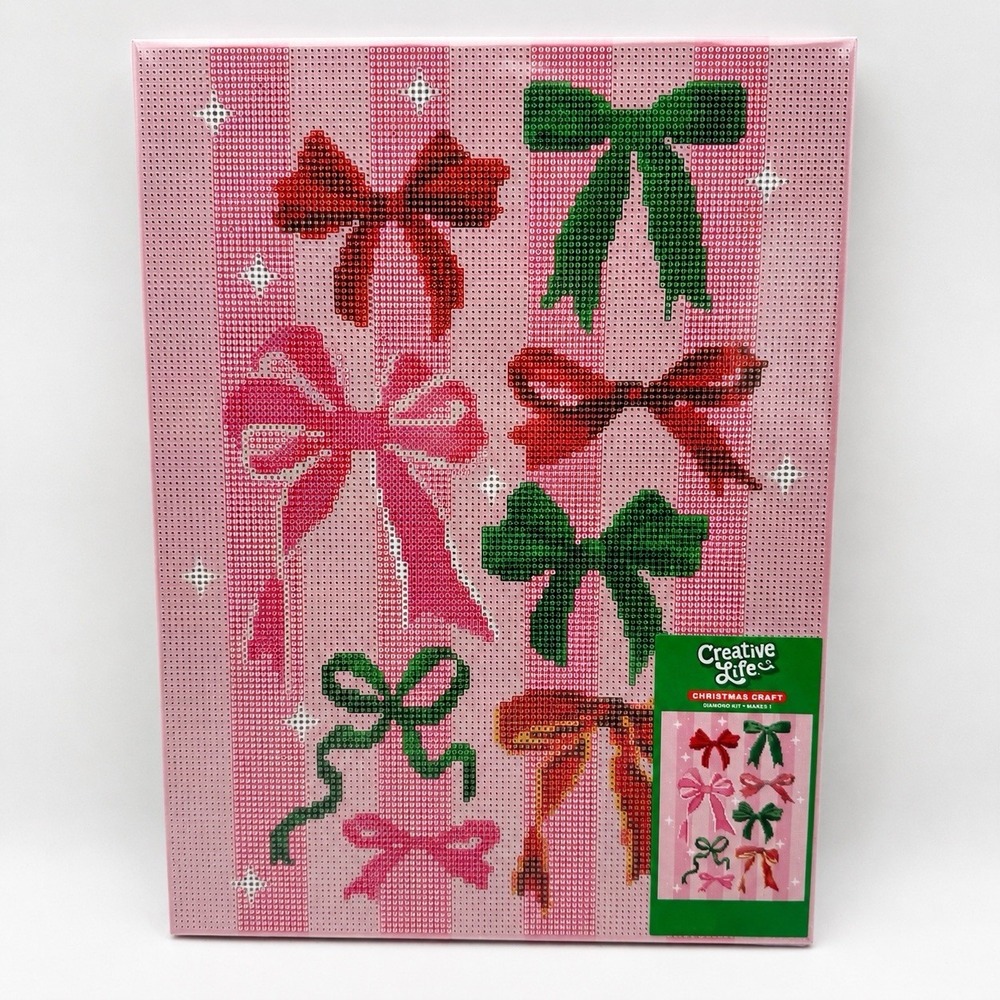 Hobby Lobby Holiday Bows Diamond Painting Kit – Christmas – NEW